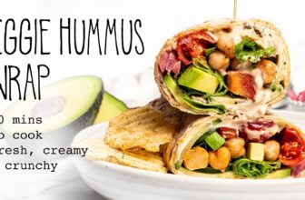 Veggie Wrap with Hummus | It Doesn’t Taste Like Chicken