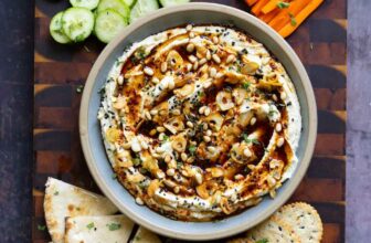 Creamy Whipped Tofu Feta with Smoky Hot “Honey”
